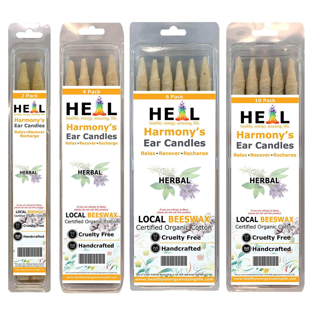 healthyenergyamazinglife Ear Candles Herbal Beeswax Harmony's Ear Candles