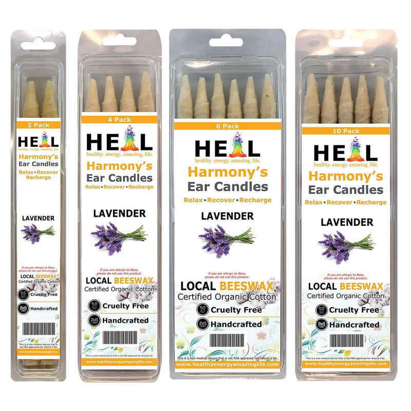 healthyenergyamazinglife Ear Candles Lavender Beeswax Harmony's Ear Candles
