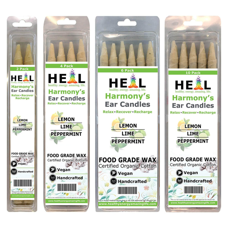 healthyenergyamazinglife Ear Candles Lemon, Lime & Peppermint Ear Candles