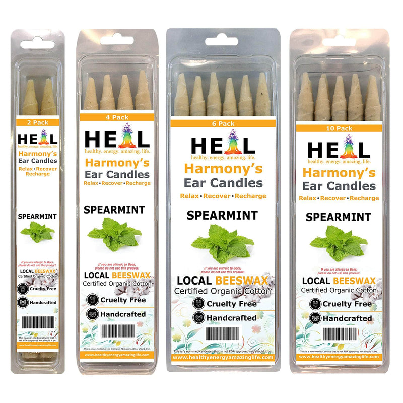 healthyenergyamazinglife Ear Candles Spearmint Beeswax Harmony's Ear Candles