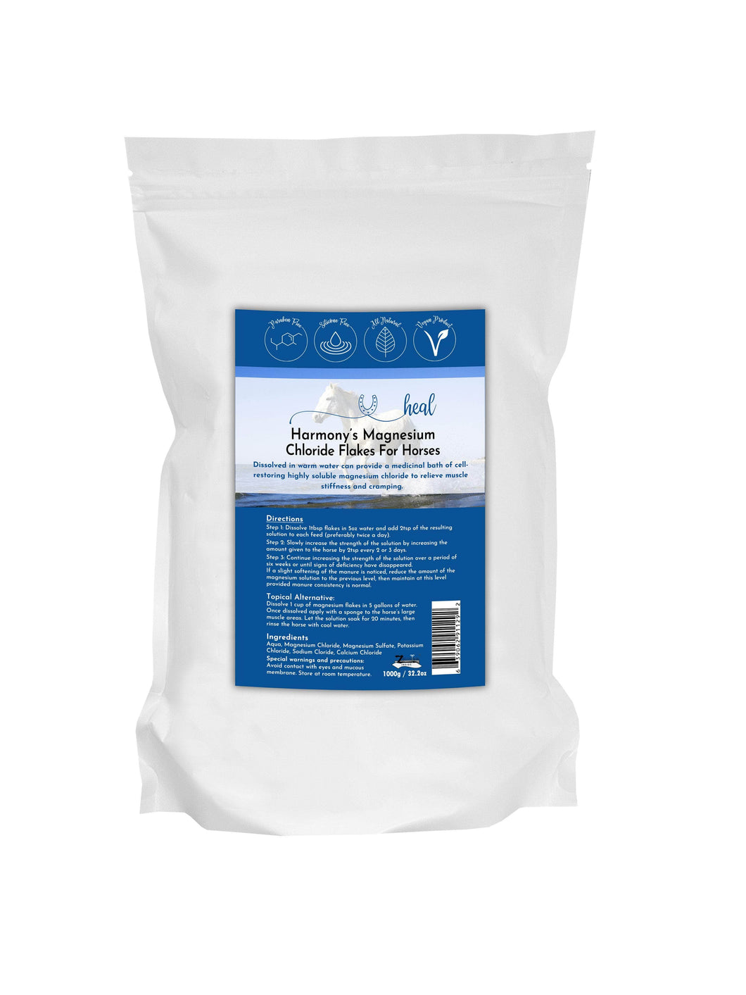 healthyenergyamazinglife Natural Health Products Magnesium Chloride Flakes - For Horses