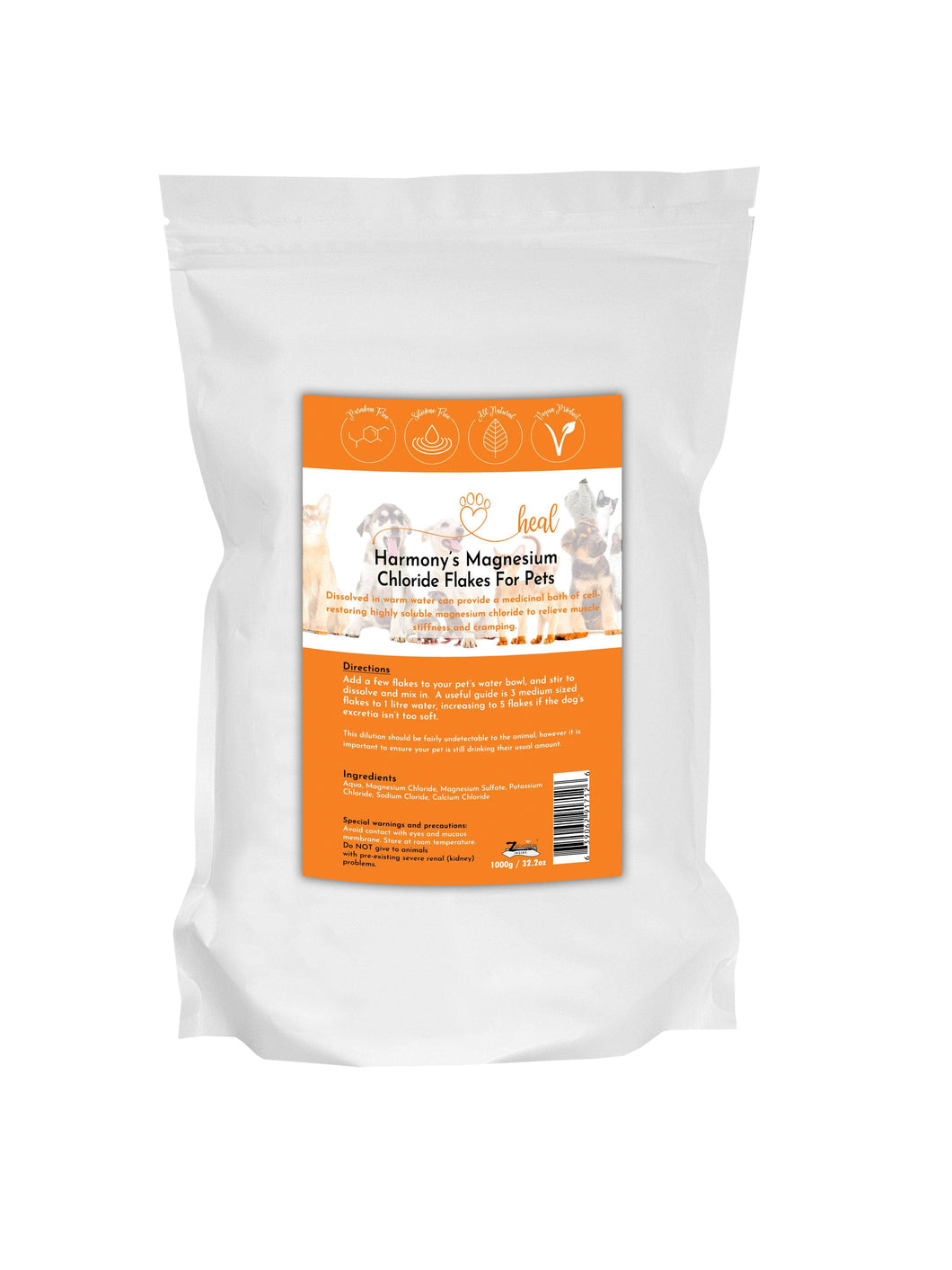 healthyenergyamazinglife Natural Health Products Magnesium Chloride Flakes - For Pets